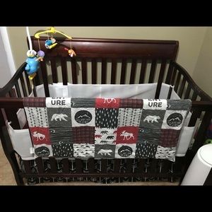 Plaid baby bedding